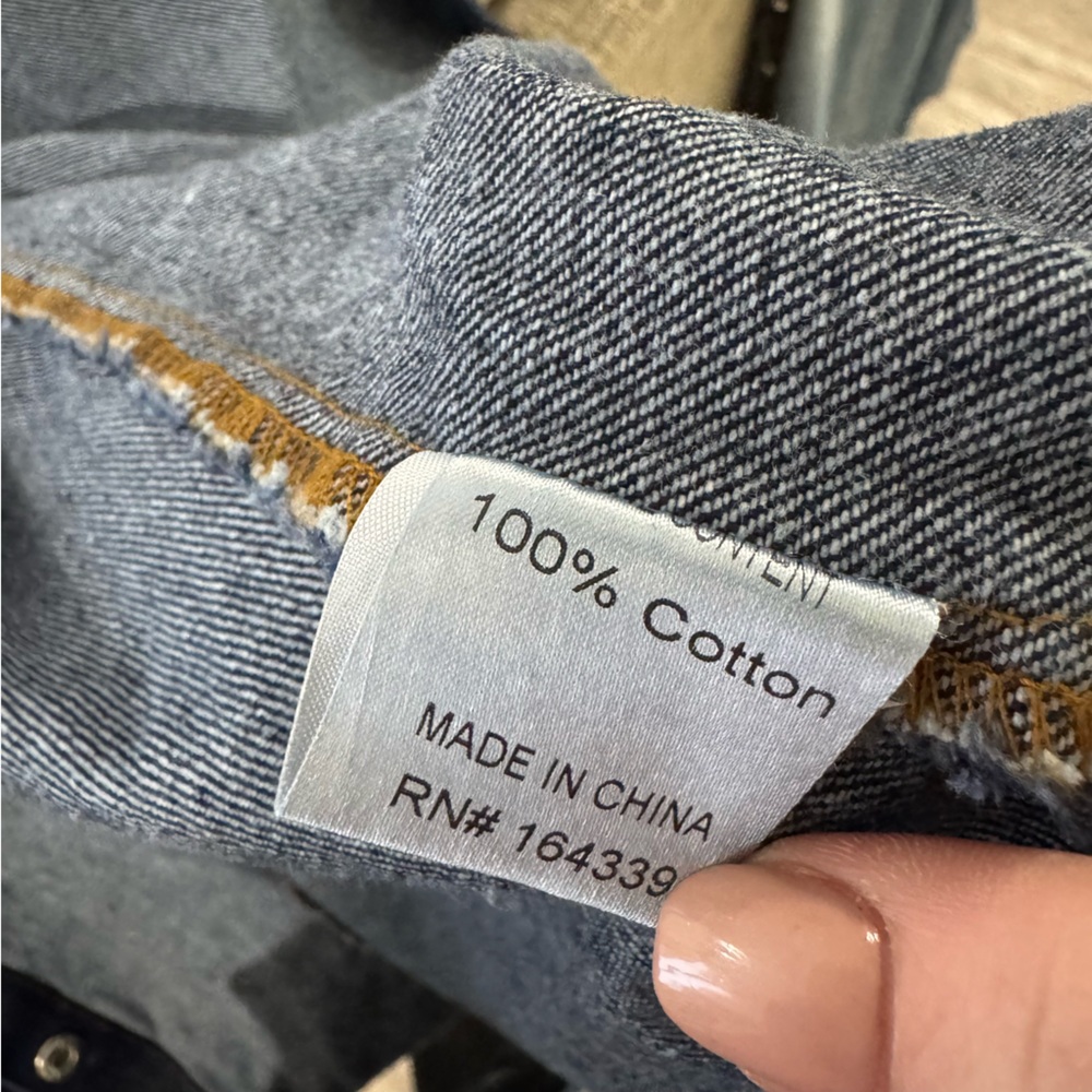 Petal & Pup Dark Denim Mini Shirt Dress - Picture 5 of 8